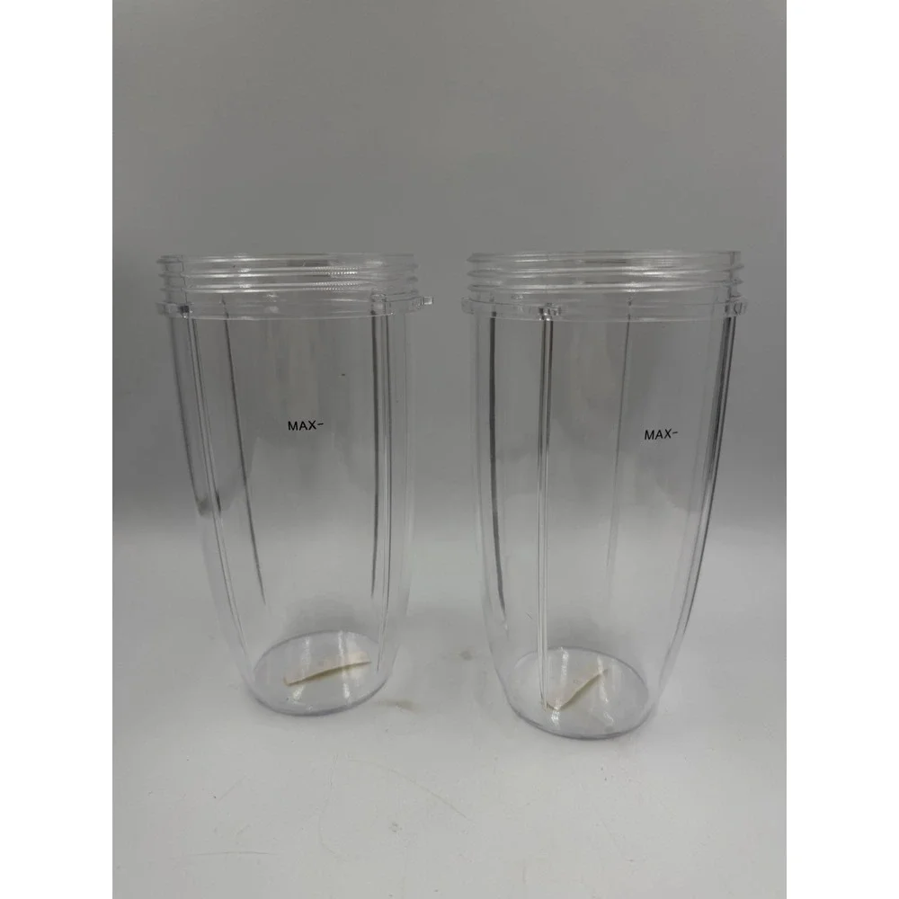 Lot Of 2 Replacement Parts Nutribullet 32oz Blender Cups 32oz, Clear NEW